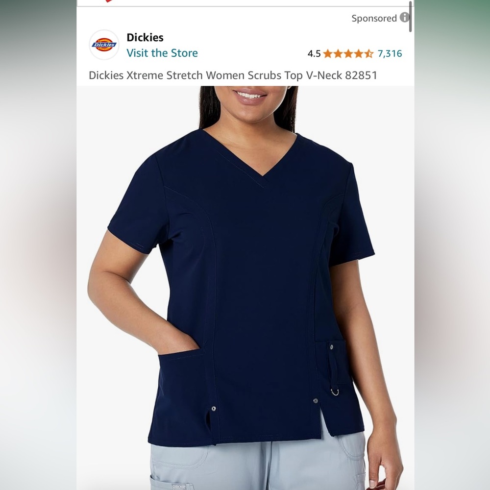 Dickies Scrub Top Small